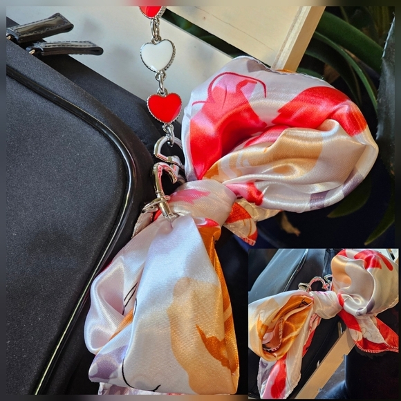 Chanel Black Travel Bag w/Chain Strap & Scarf Added - Picture 7 of 16